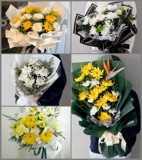 广东河源市东源县新港镇白事花束代送
